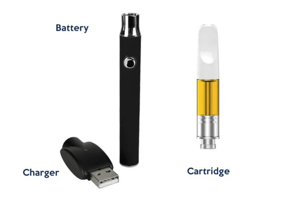 Vape Cartridge + Rechargeable Battery n Usb Stick Combo